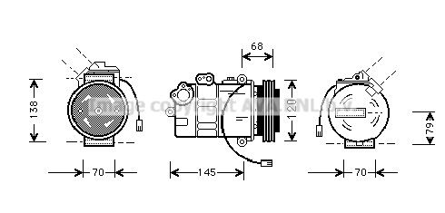 AVA QUALITY COOLING Kompresors, Gaisa kond. sistēma AIK011